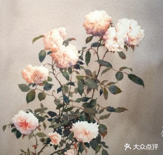水彩画作品欣赏：精湛的月季花画💓💓