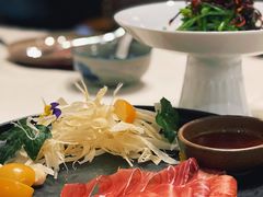 三年金钱火腿配大理手撕乳扇-泓0871臻选云南菜·味庄