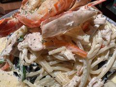 黑面包奶油虾意面-KimPro 辛普乐概念韩餐