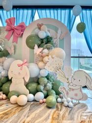 -美特派对气球装饰周岁宴百日宴宝宝 宴生日布置活动策划(曹杨店)