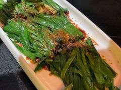 烤韭菜-探鱼·鲜青椒爽麻烤鱼(领展购物广场店)