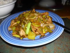 炒肉片，大概是鹿肉-同乐酒楼(皇后镇店)