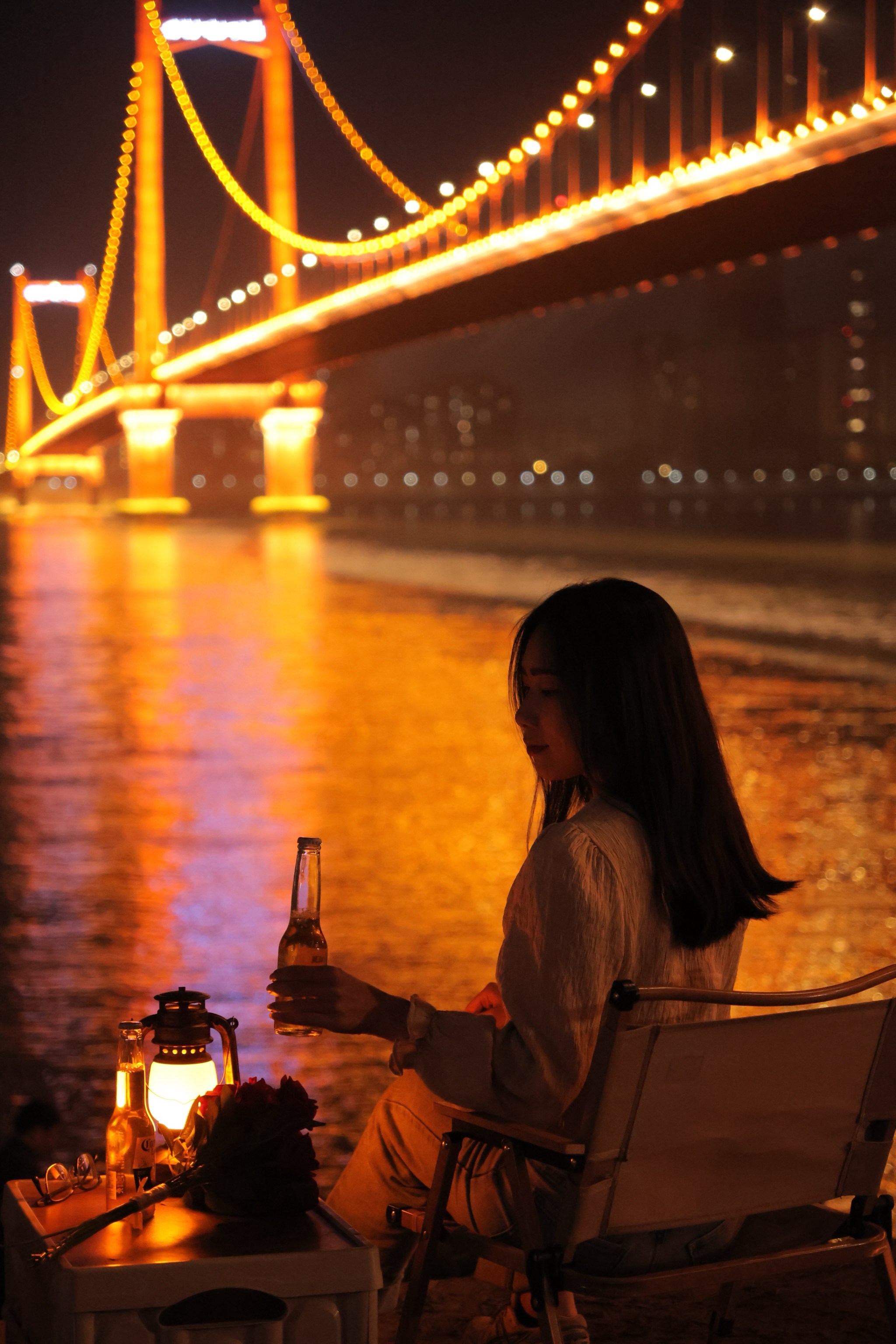 武汉鹦鹉洲长江大桥 | 夜拍