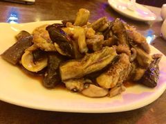 茄子拌八带-晚归月亮湾私家菜(临邑路店)