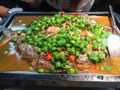 鲜青椒烤鱼-探鱼·鲜青椒爽麻烤鱼(苏宁广场店)
