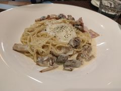 奶油培根蘑菇蛋意面-TAMATI(巴黎贝甜韩式西餐厅店)