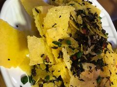 玉米片炒干菜-洪福饭店·十八年老店
