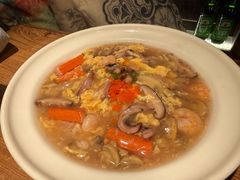 虾仁蛤蜊海鲜蛋羹烩饭-玛格萝妮比萨屋(陆家浜路店)