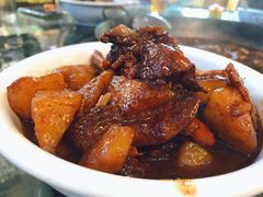 土豆炖鸡块-姥家大锅台水库渔家