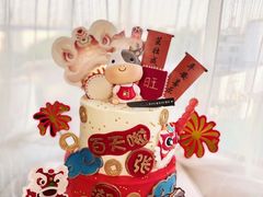 -卡比儿童蛋糕·心意定制·低脂零卡糖动物奶油FancyBALLOON(滨海店)