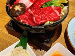 雪花牛肉寿喜锅-隐泉之语日式料理(王府中环店)