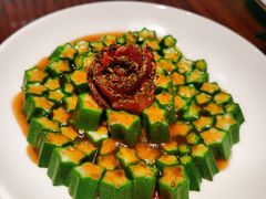 黑椒牛肉拼秋葵-将相和·海鲜蒸饺大连菜