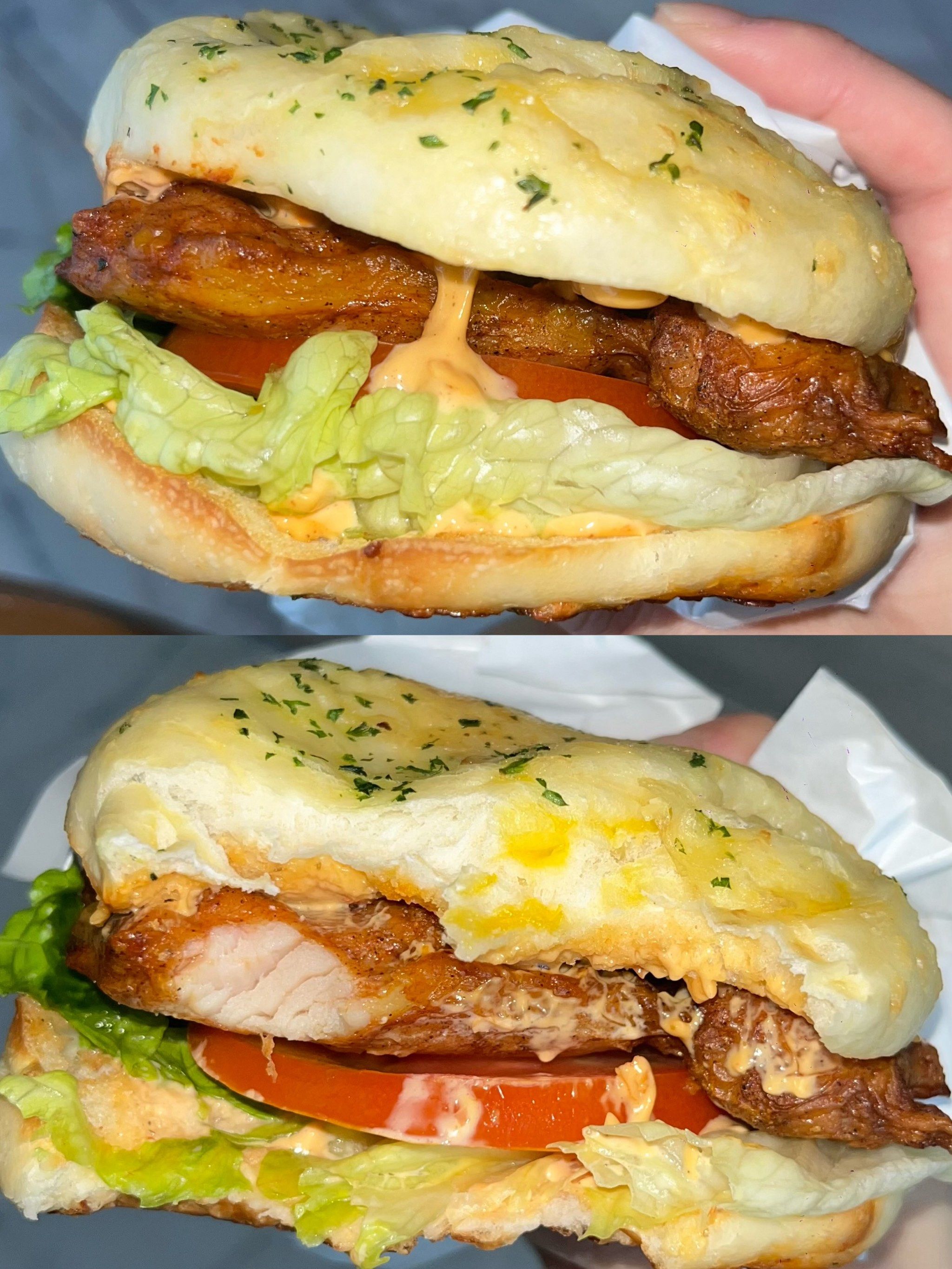 香辣鸡腿堡