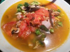 吴韵上汤西兰花-绿茶餐厅(松江万达店)