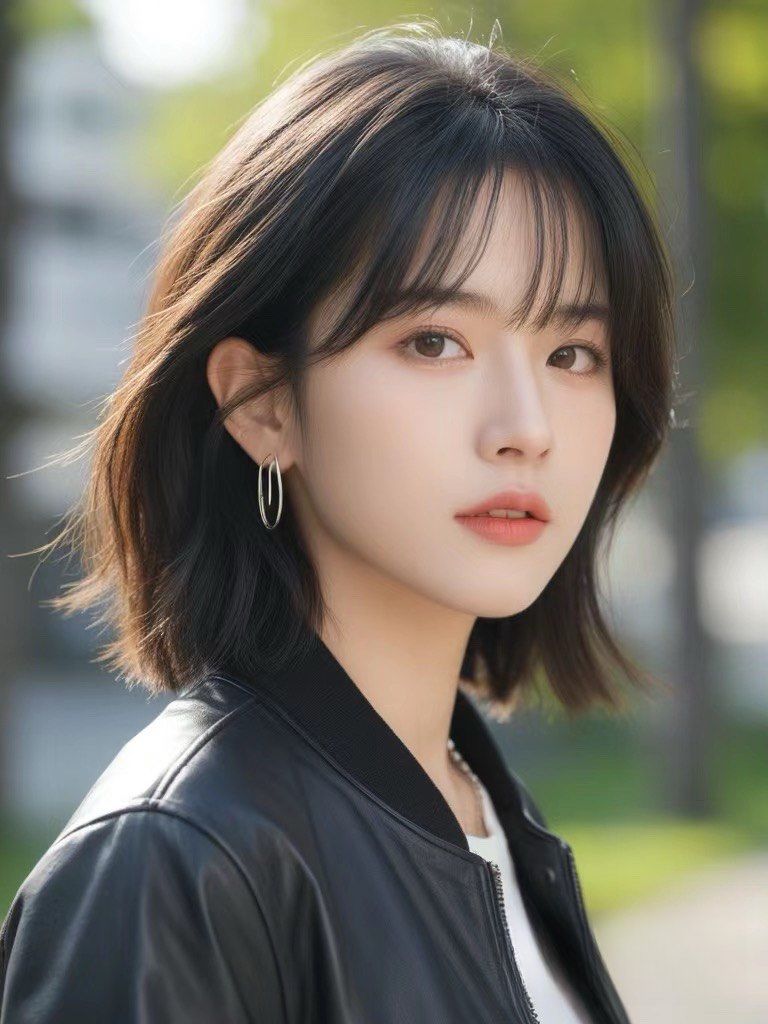 清冷感韩系短发