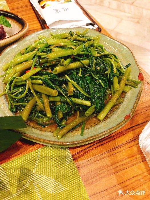 虾宴.泰国活虾料理(宝安壹方城店)空心菜炒马拉盏图片 - 第318张