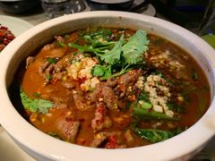 水煮牛肉-绿茶餐厅(光谷世界城步行街店)