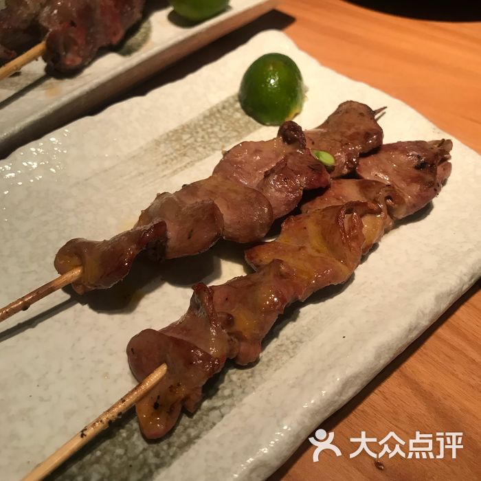 鸟啸炭火烧酒场烤白肝图片-北京日本料理-大众点评网