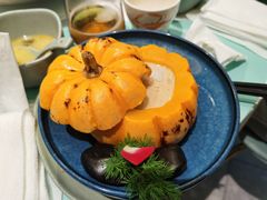 南瓜奶油蘑菇汤-花开餐厅(环湖中路店)