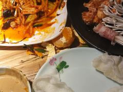 拌花菜-炉盛炭火烤肉