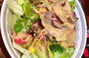 Beef Tongue Organic Vegetable Salad