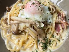 奶油汁培根溏心蛋意面-Future&Kitchen