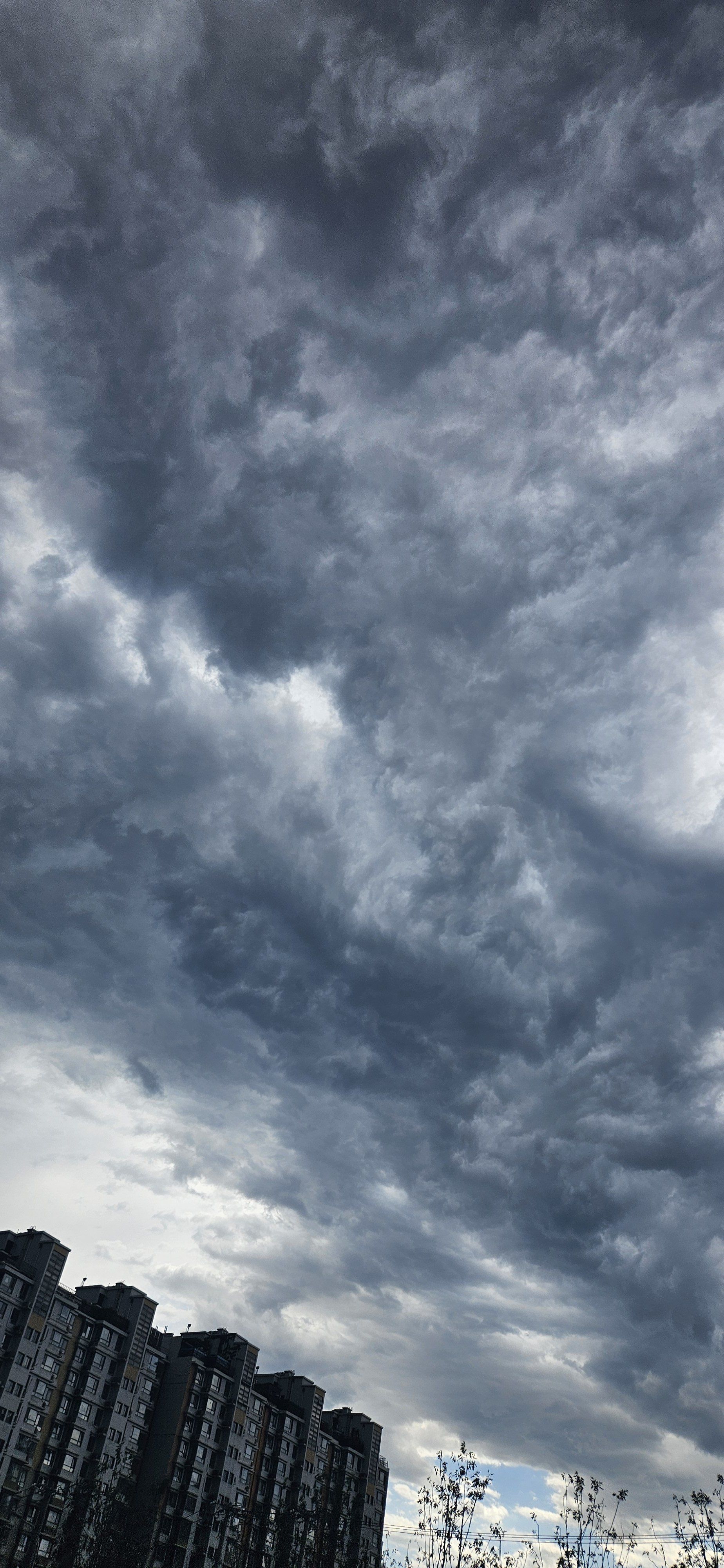 果真来了大风大暴雨.#天空