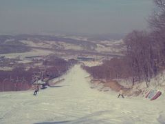 中级道起点俯视图2-庙香山滑雪场
