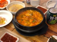 嫩豆腐汤-万兴佳烤肉·长白山老味道(宏泰广场店)