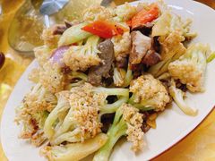 菜花炒鸡杂-大头生大排档