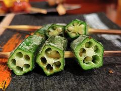 盐烤秋葵-鸟串烧Yakitori