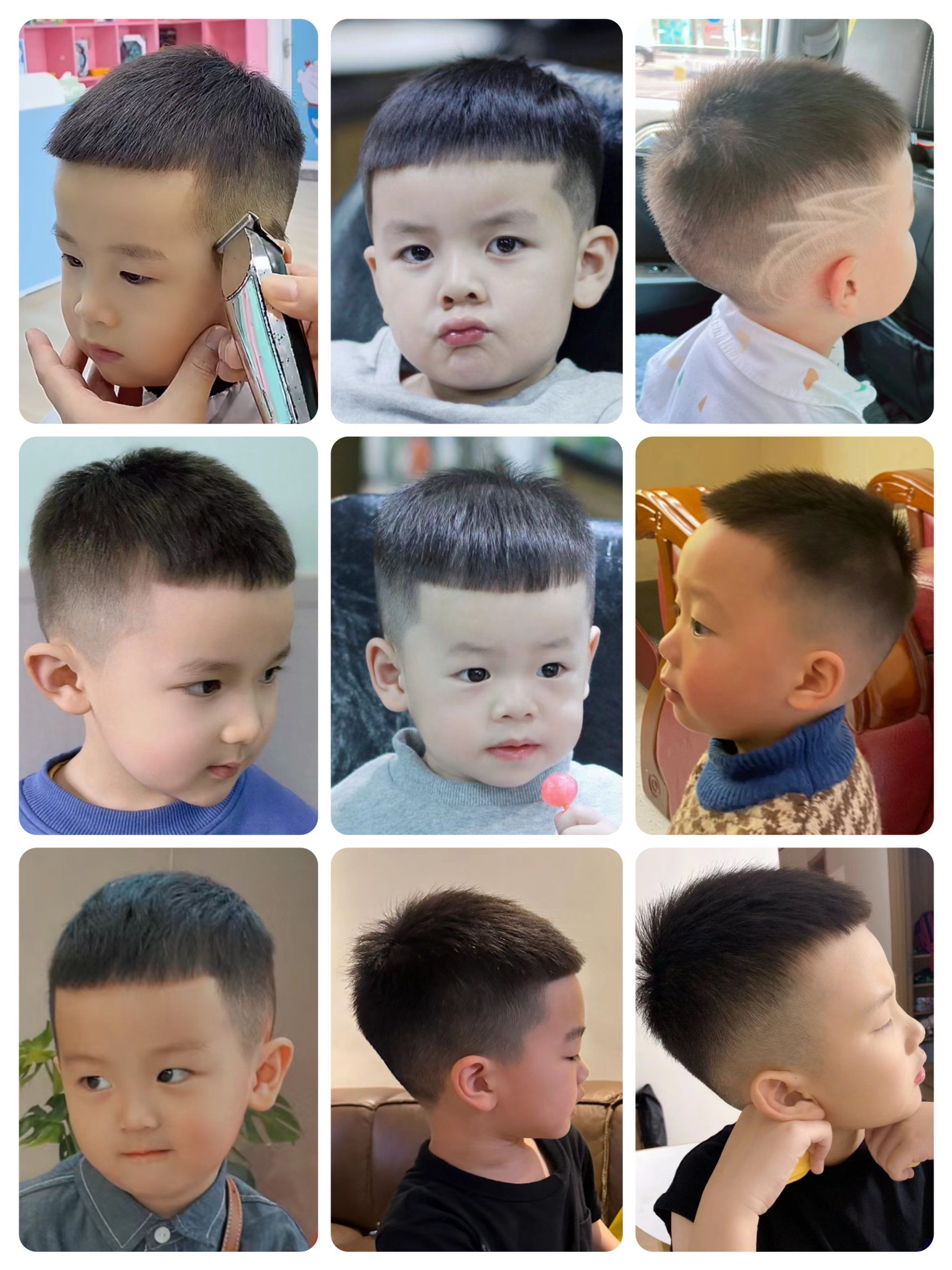 本期儿童发型分享,不用打理的帅气短发栗子头!