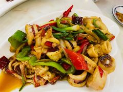 姜葱鱿鱼-覃记海鲜美食餐厅