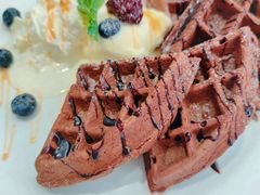 巧克力鲜奶油华夫饼-娜娜家·Nana's restaurant(国金汇店)