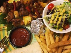 墨西哥法喜达烤猪肉串拼盘-遇见西木美式餐厅(体育路店)