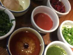 蒜油碟和麻酱碟调料-竹叶涮肉坊(总店)