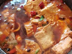 大碗豆腐-华盛园卷子王农家菜水库鱼