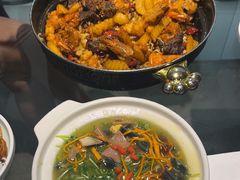 虾拼牛蛙锅-红蕃干锅·脆皮香辣虾(南屏街金鹰店)