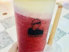 草莓蓝莓酪酪-LELECHA乐乐茶(上海五角场万达广场店)