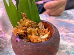 爆油猪皮炸五花肉-浩海火燒雲傣家菜(芮欧百货店)