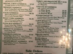 菜单-Versailles Restaurant Cuban Cuisine