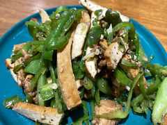 青椒干子肉丝-一味老卤面(大石桥店)