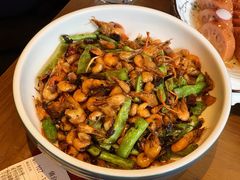 干菜四季豆炒虾-香园茶社·金陵小灶(老门东店)