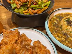 -东来菜馆•手抓海鲜家常菜•海鲜锅贴(鸽子窝店)