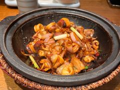 石锅焗小管鱿鱼-乔街深夜食堂·小龙虾·高压锅生蚝(杭州总店)