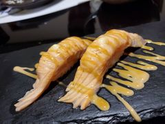 三文鱼火焰寿司-天狗山料理(省体店)