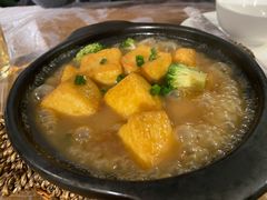 自制鲍汁豆腐煲-李记潮汕砂锅粥(营福路店)