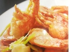 炸烹轱辘虾-惠宾楼老菜馆