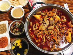 -老红桥炸灌肠牛肚锅烧烤(定福庄店)