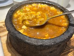 石锅油渣香芋豆腐-径山十八道·风味民间菜(华夏之心店)